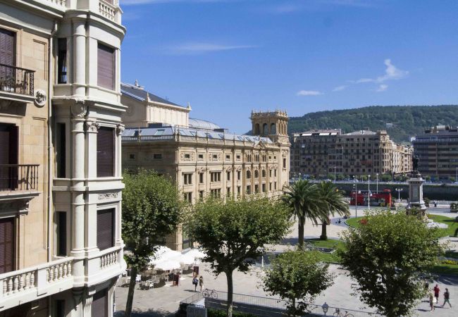 Vistas desde el apartamento Okendo I de San Sebastian